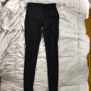 Full length high waisted black athleta legging